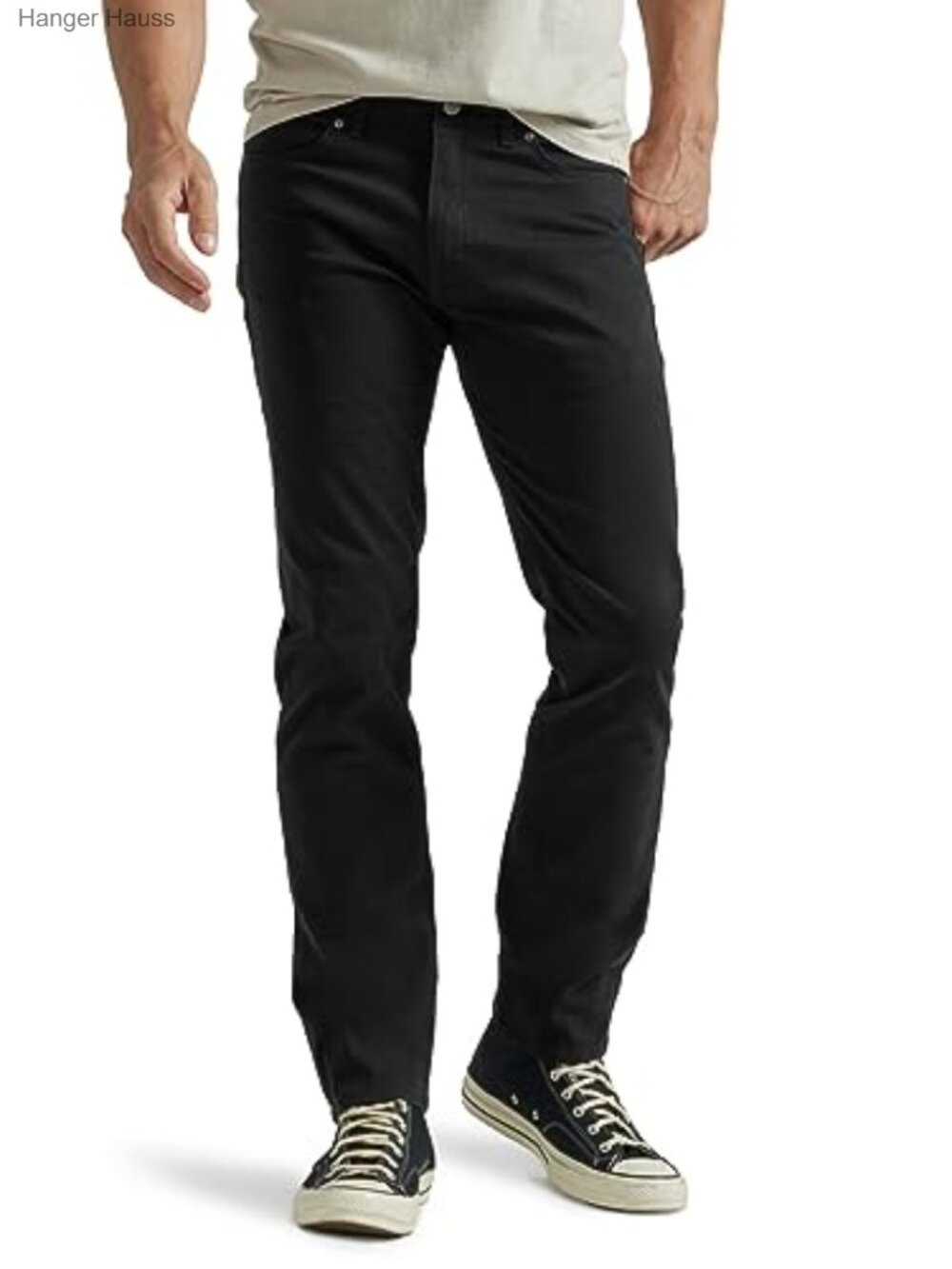 Men's Extreme Motion Slim Straight Leg Stretch Jeans Five Pocket Mid Rise